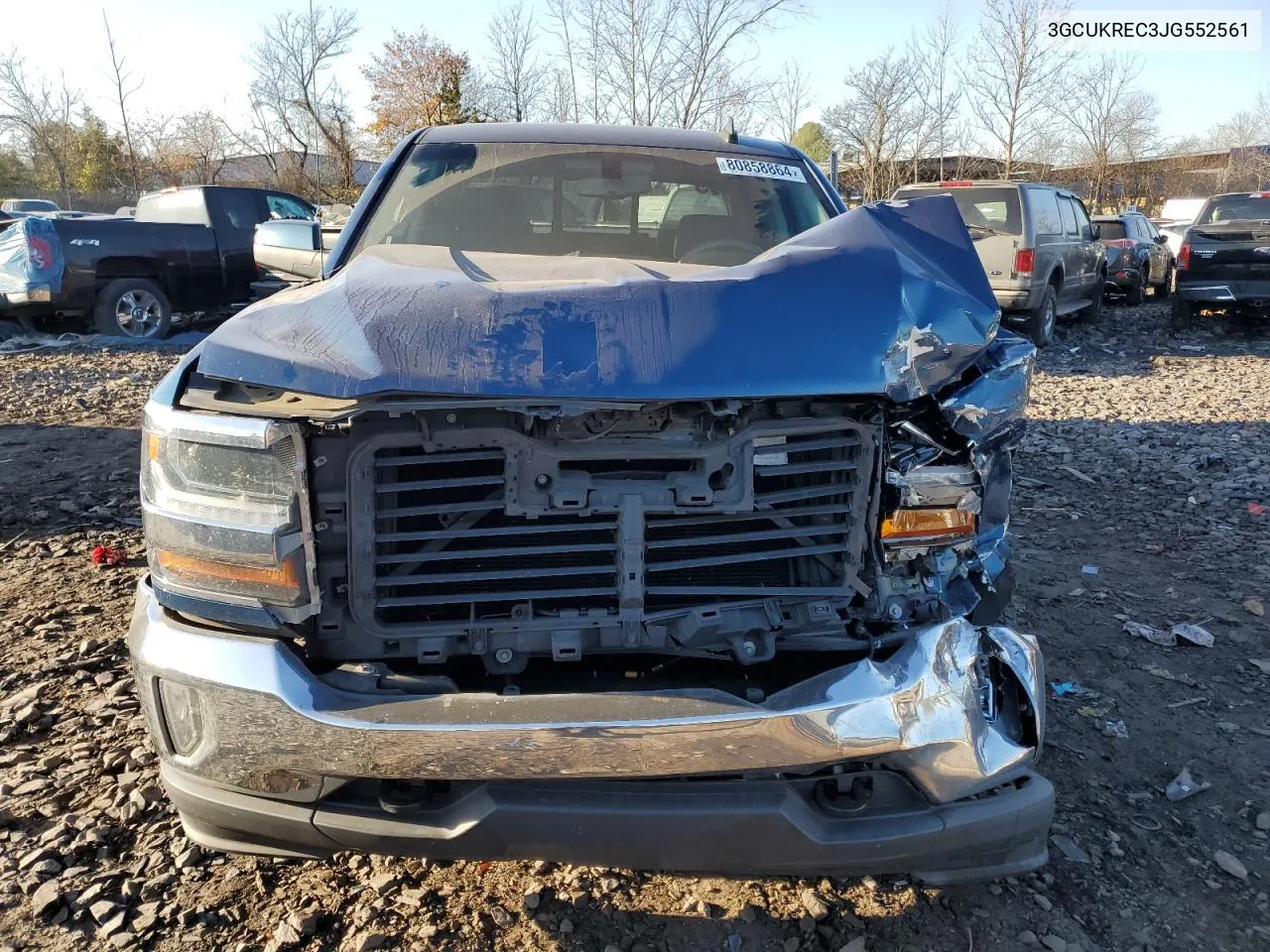 2018 Chevrolet Silverado K1500 Lt VIN: 3GCUKREC3JG552561 Lot: 80858864