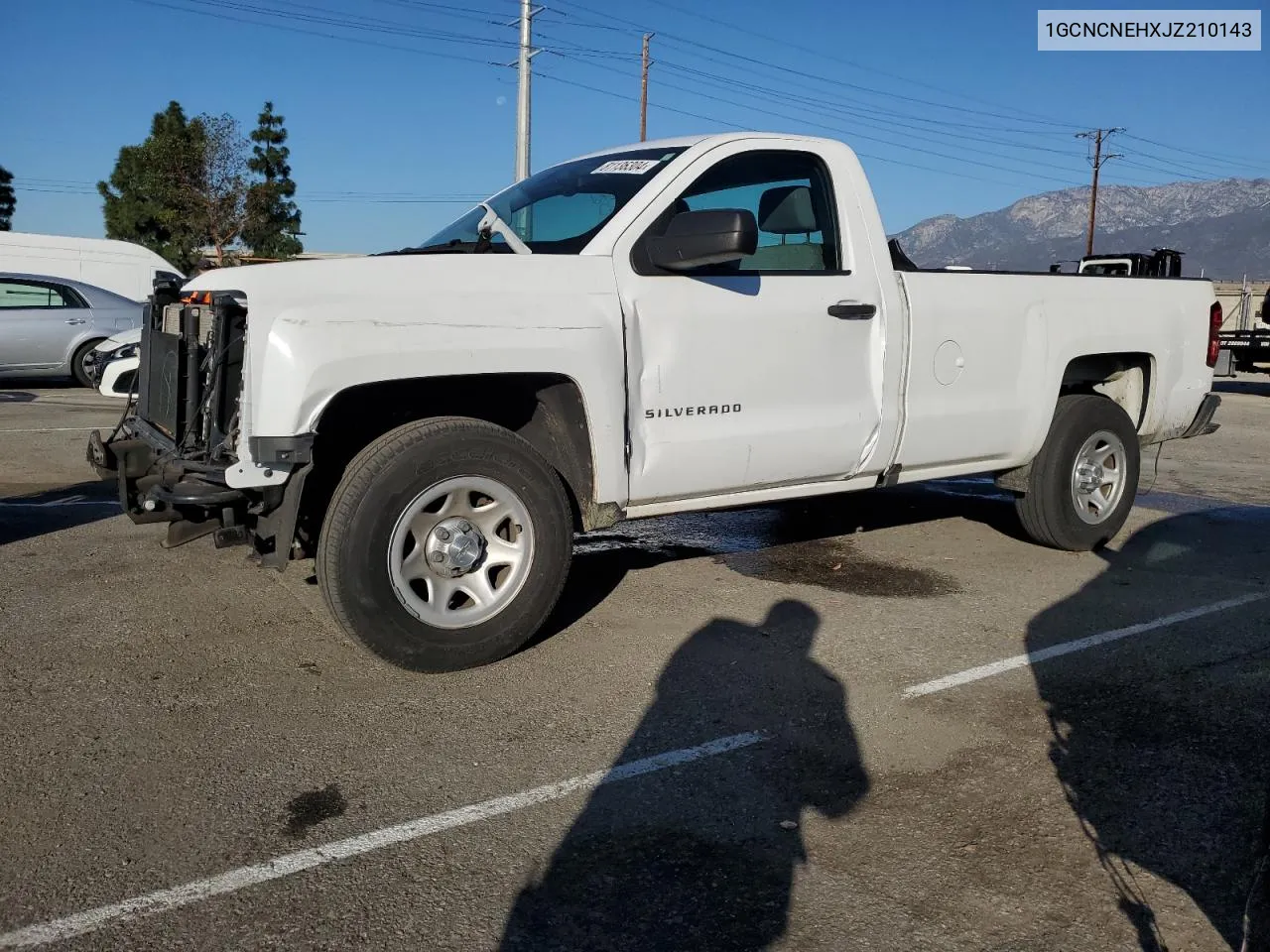 2018 Chevrolet Silverado C1500 VIN: 1GCNCNEHXJZ210143 Lot: 81136304