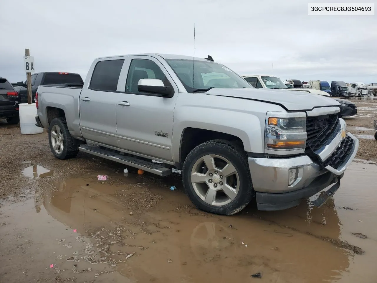 2018 Chevrolet Silverado C1500 Lt VIN: 3GCPCREC8JG504693 Lot: 81200634