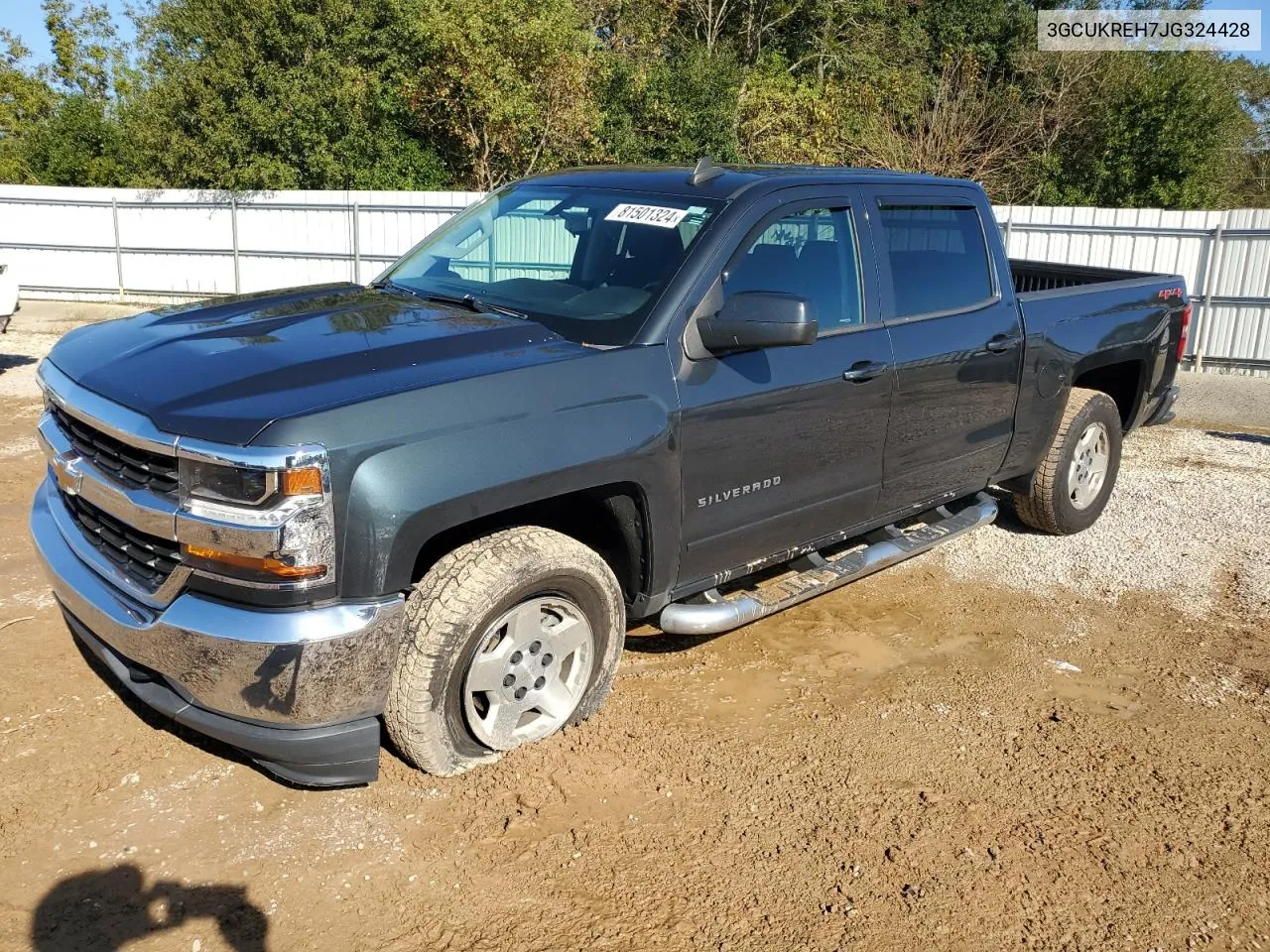 2018 Chevrolet Silverado K1500 Lt VIN: 3GCUKREH7JG324428 Lot: 81501324