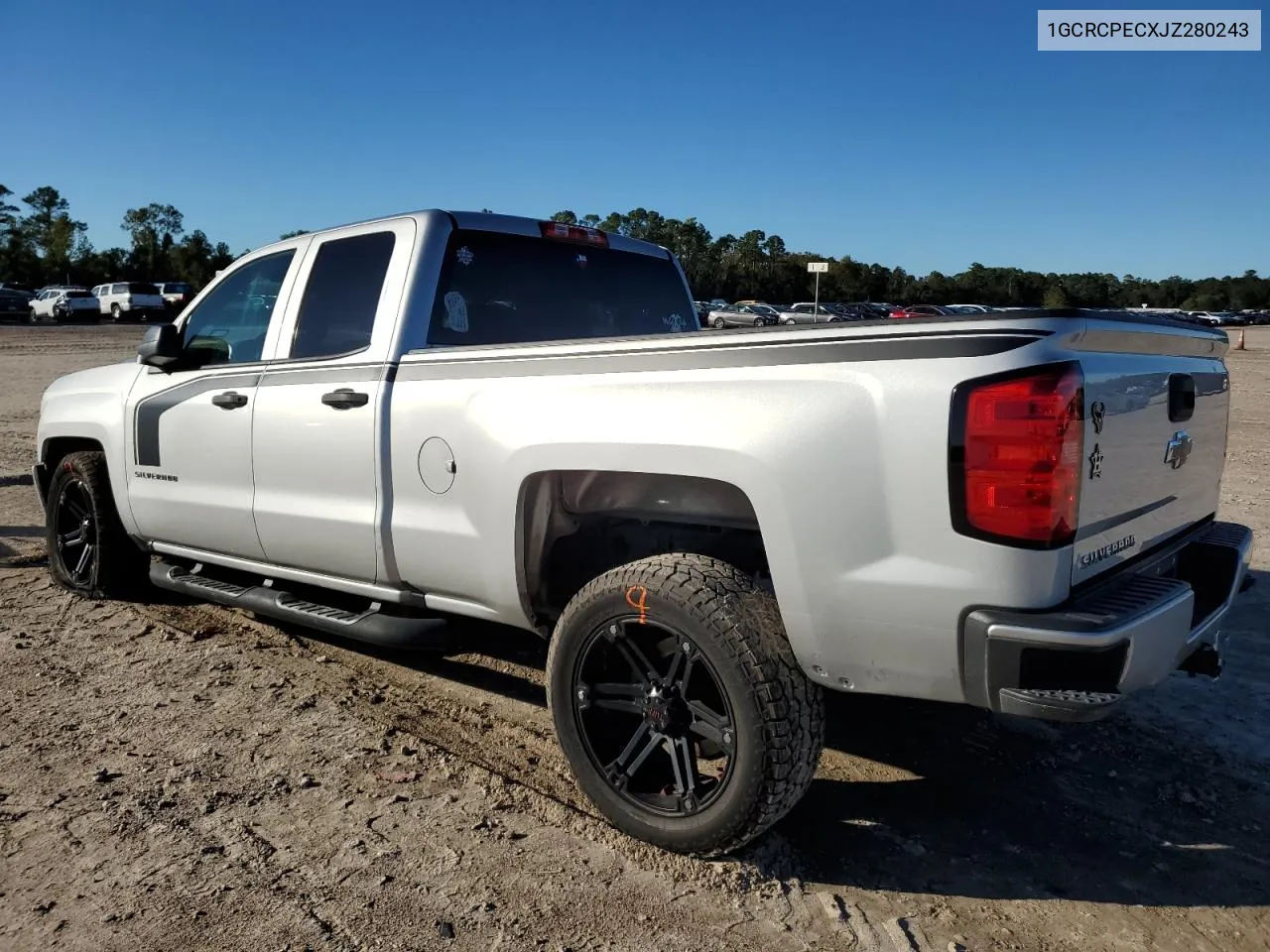 2018 Chevrolet Silverado C1500 Custom VIN: 1GCRCPECXJZ280243 Lot: 81637044