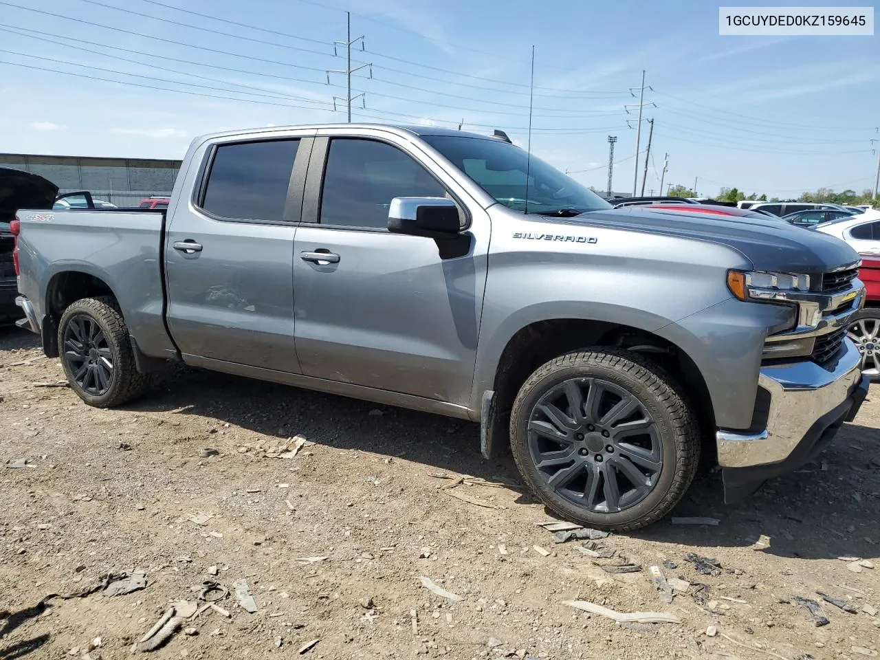 2019 Chevrolet Silverado K1500 Lt VIN: 1GCUYDED0KZ159645 Lot: 52826994