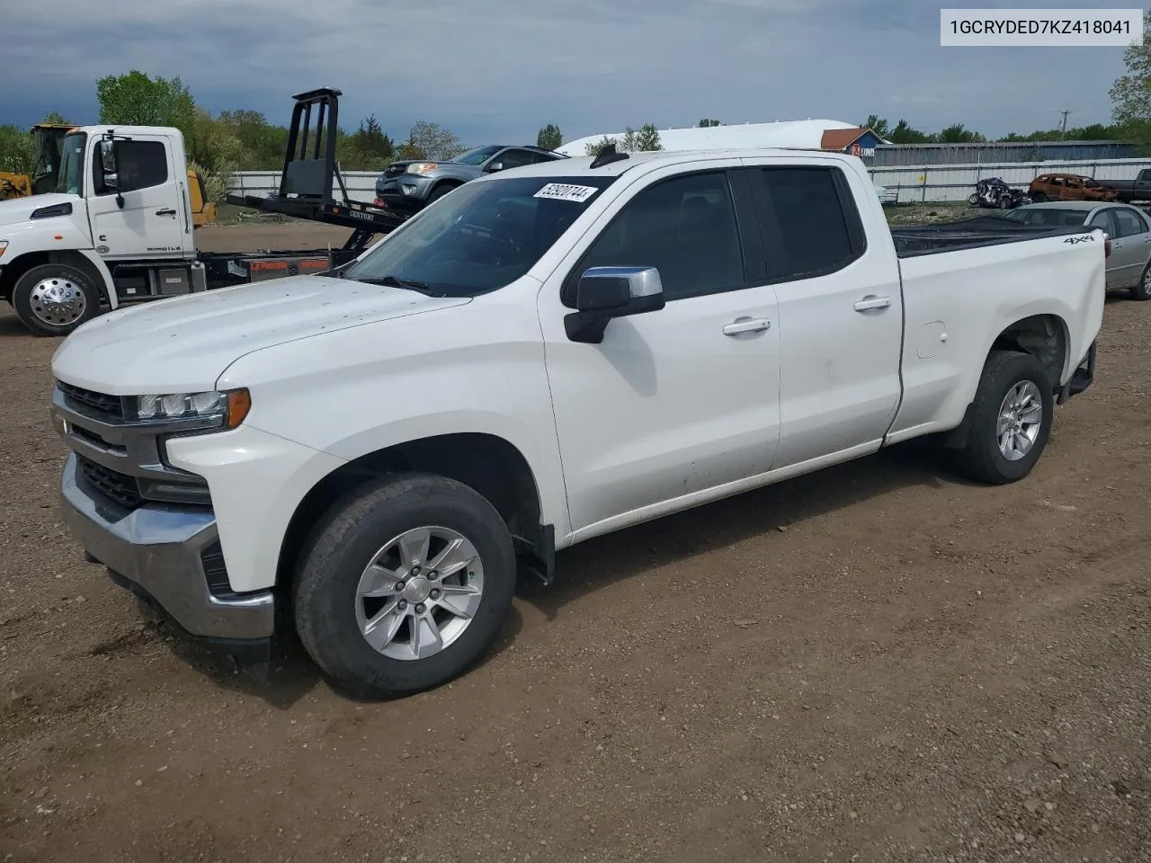 2019 Chevrolet Silverado K1500 Lt VIN: 1GCRYDED7KZ418041 Lot: 52920744