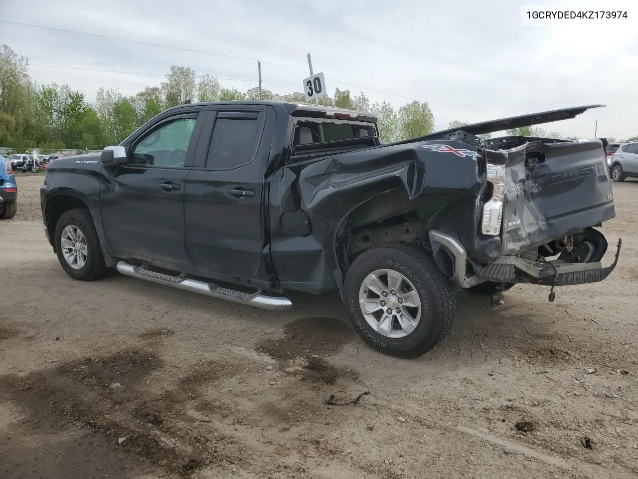 2019 Chevrolet Silverado K1500 Lt VIN: 1GCRYDED4KZ173974 Lot: 53283454