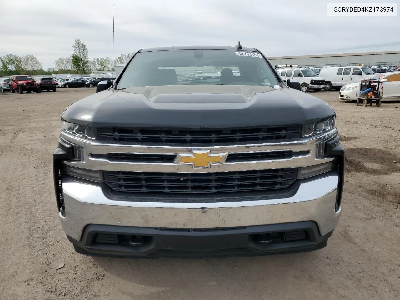 2019 Chevrolet Silverado K1500 Lt VIN: 1GCRYDED4KZ173974 Lot: 53283454