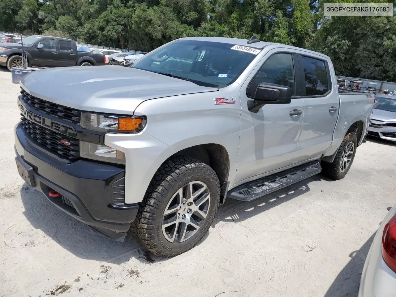 2019 Chevrolet Silverado K1500 Trail Boss Custom VIN: 3GCPYCEF8KG176685 Lot: 53534954