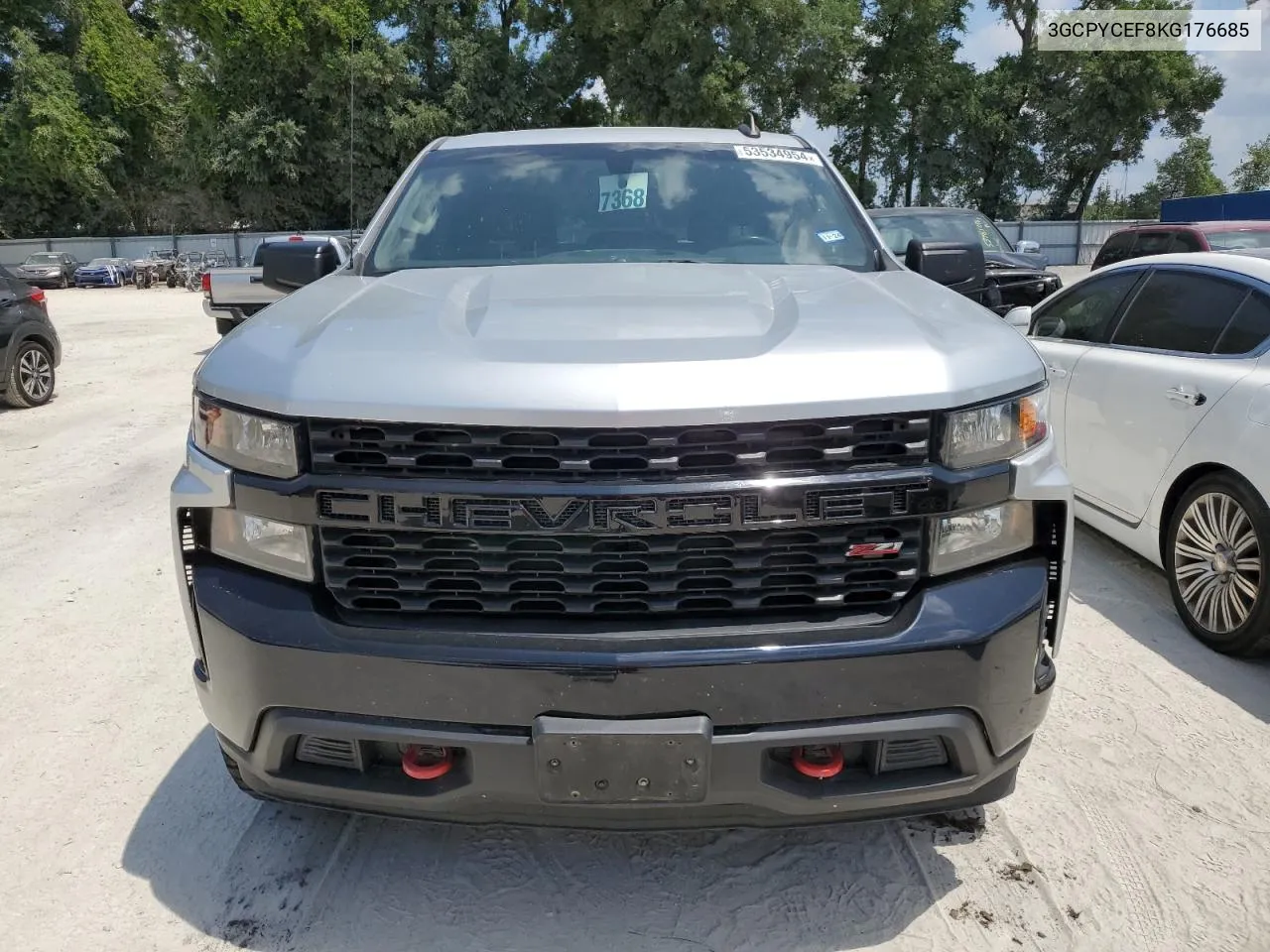 2019 Chevrolet Silverado K1500 Trail Boss Custom VIN: 3GCPYCEF8KG176685 Lot: 53534954