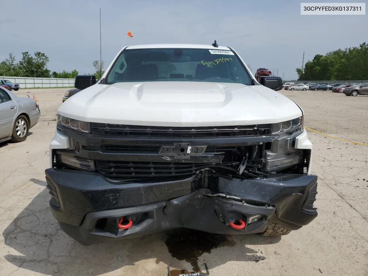 2019 Chevrolet Silverado K1500 Lt Trail Boss VIN: 3GCPYFED3KG137311 Lot: 54309584