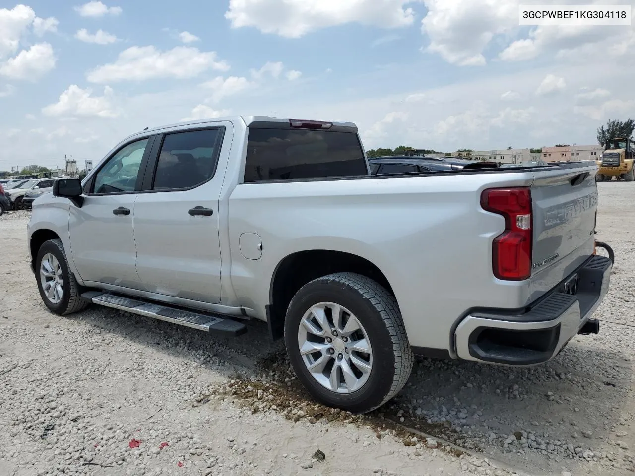 2019 Chevrolet Silverado C1500 Custom VIN: 3GCPWBEF1KG304118 Lot: 55074674