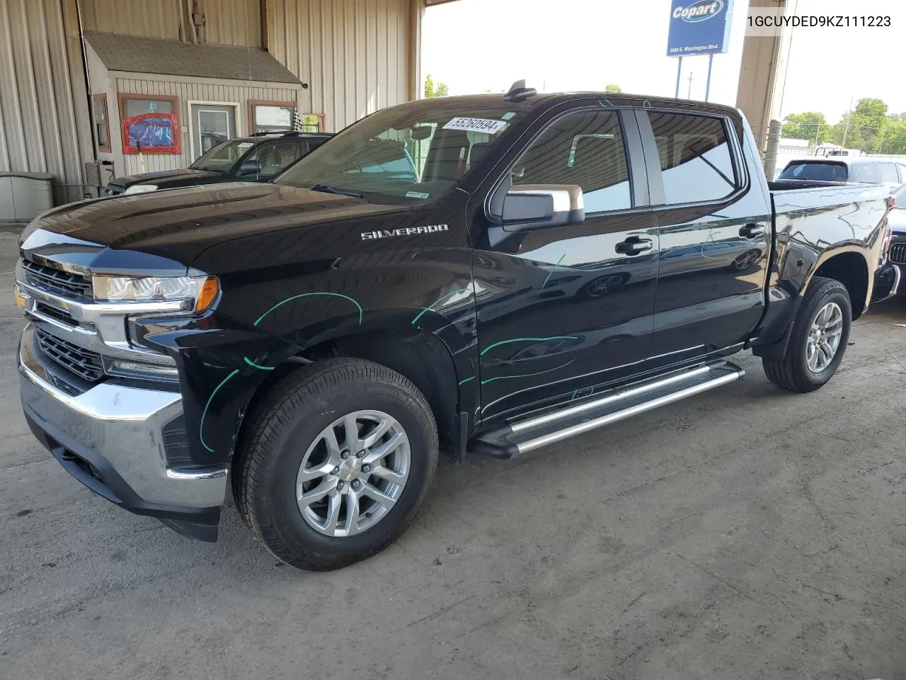 2019 Chevrolet Silverado K1500 Lt VIN: 1GCUYDED9KZ111223 Lot: 55260594