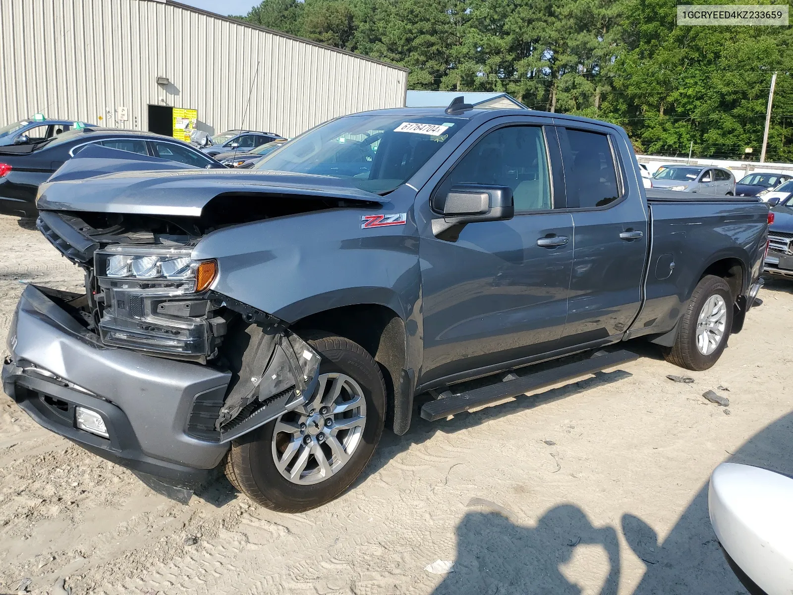 2019 Chevrolet Silverado K1500 Rst VIN: 1GCRYEED4KZ233659 Lot: 61764704