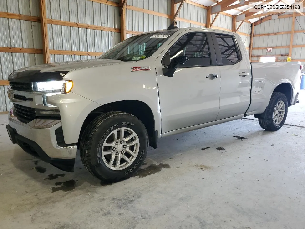 2019 Chevrolet Silverado K1500 Lt VIN: 1GCRYDED5KZ354193 Lot: 63860584