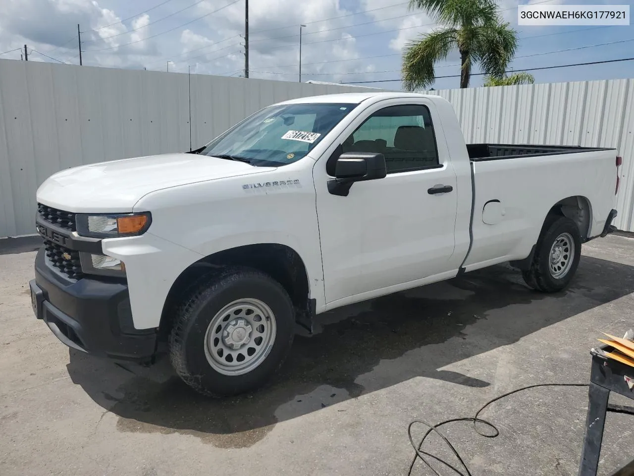 2019 Chevrolet Silverado C1500 VIN: 3GCNWAEH6KG177921 Lot: 66172154