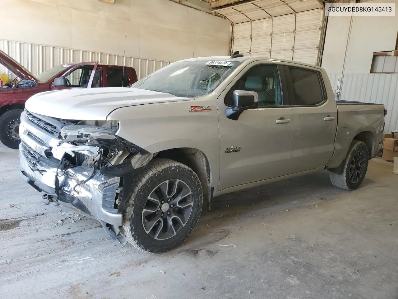 2019 Chevrolet Silverado K1500 Lt VIN: 3GCUYDED8KG145413 Lot: 66174624