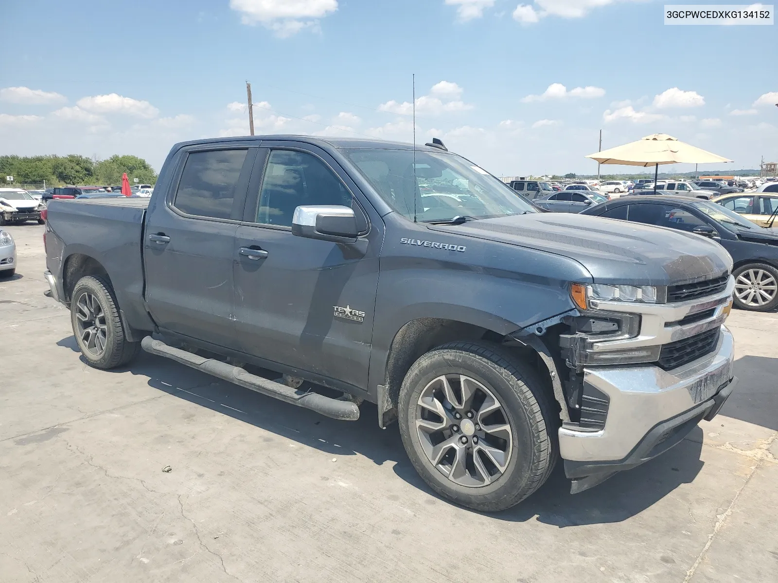 2019 Chevrolet Silverado C1500 Lt VIN: 3GCPWCEDXKG134152 Lot: 66208754