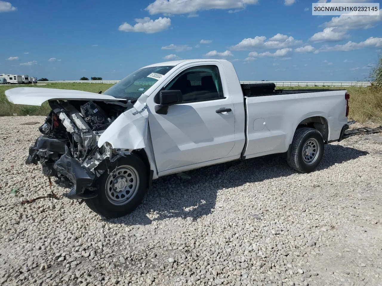 2019 Chevrolet Silverado C1500 VIN: 3GCNWAEH1KG232145 Lot: 67305504