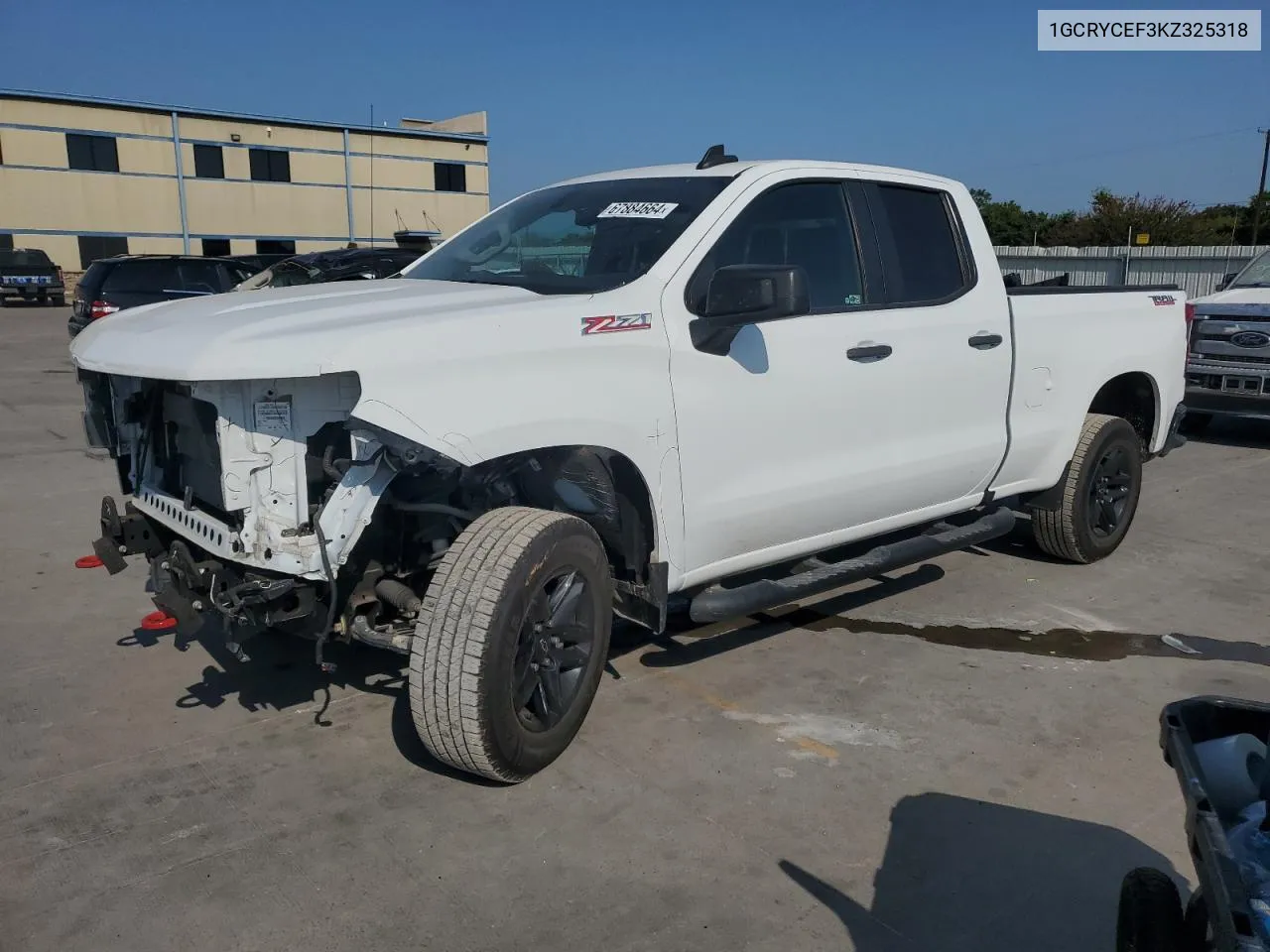 2019 Chevrolet Silverado K1500 Trail Boss Custom VIN: 1GCRYCEF3KZ325318 Lot: 67884664