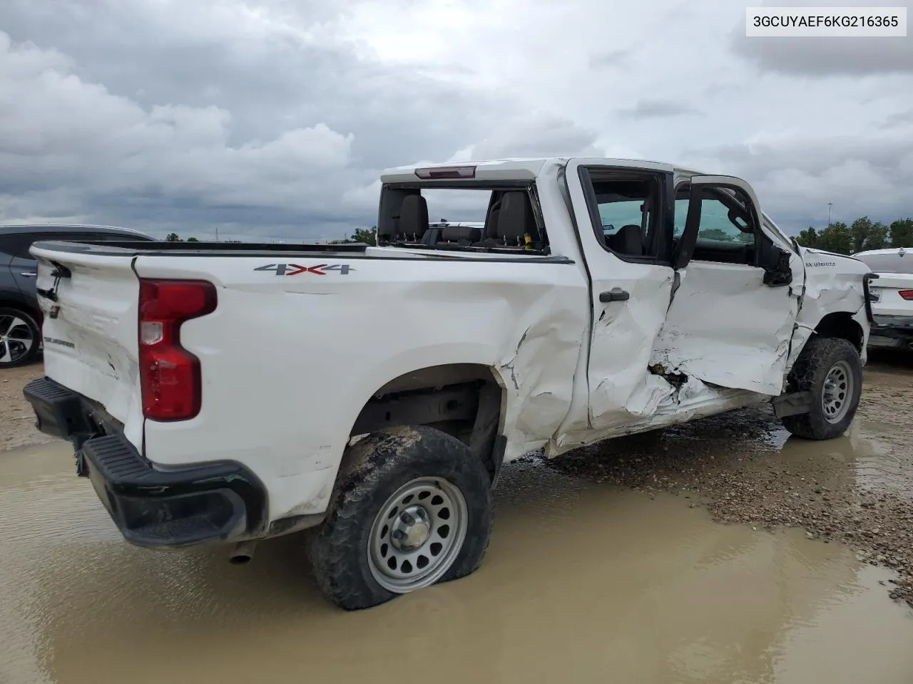 2019 Chevrolet Silverado K1500 VIN: 3GCUYAEF6KG216365 Lot: 70657324