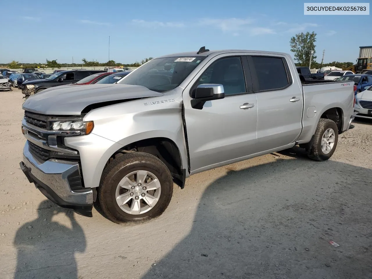 2019 Chevrolet Silverado K1500 Lt VIN: 3GCUYDED4KG256783 Lot: 70716074