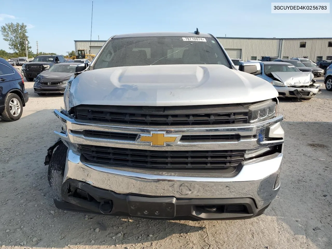 2019 Chevrolet Silverado K1500 Lt VIN: 3GCUYDED4KG256783 Lot: 70716074