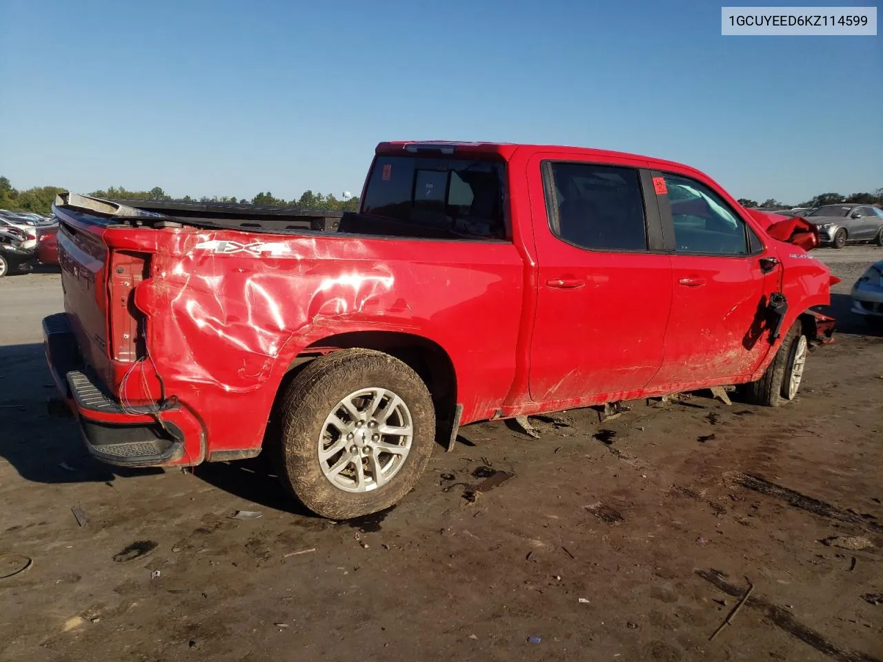 2019 Chevrolet Silverado K1500 Rst VIN: 1GCUYEED6KZ114599 Lot: 70757494