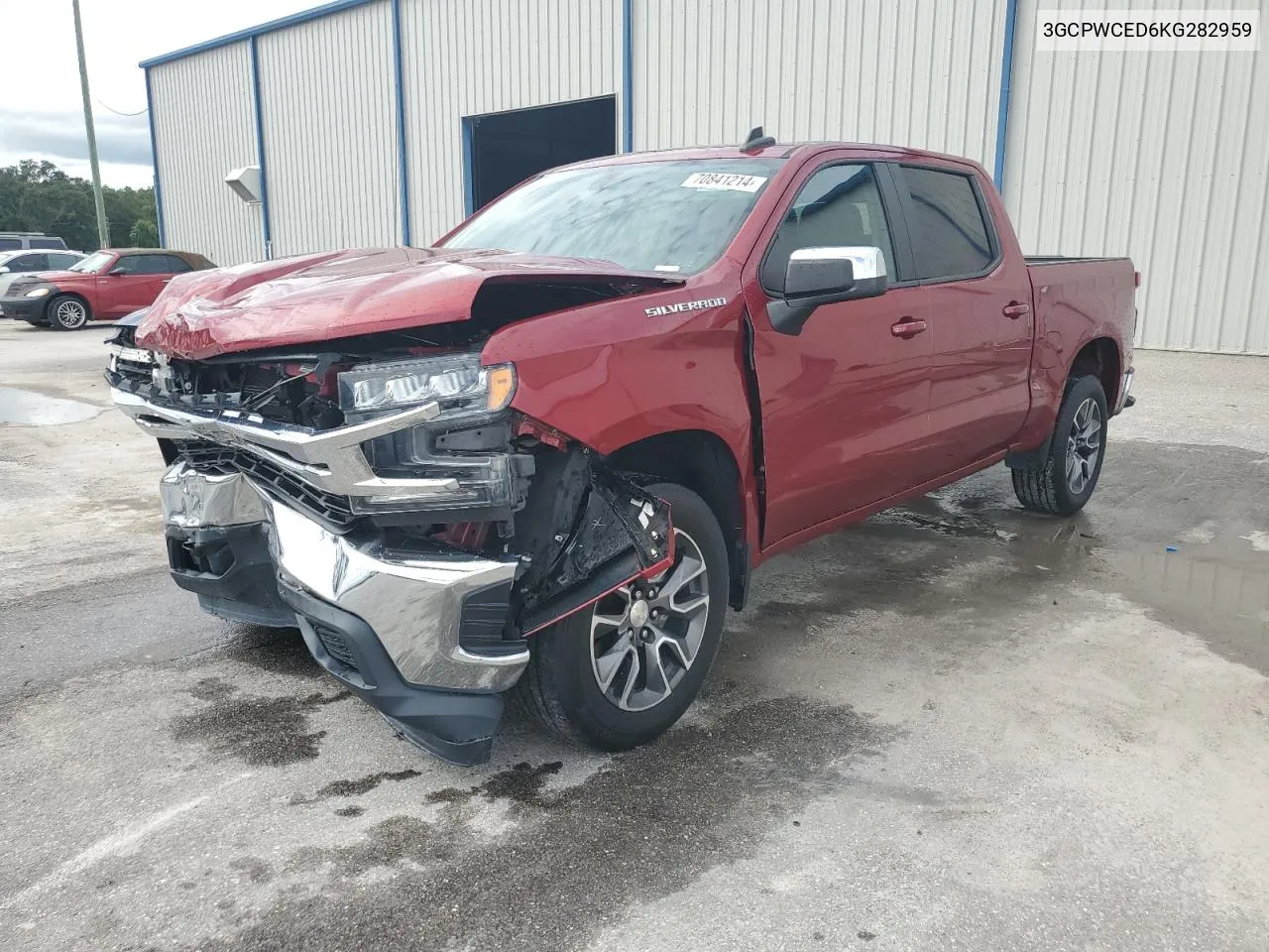 2019 Chevrolet Silverado C1500 Lt VIN: 3GCPWCED6KG282959 Lot: 70841214