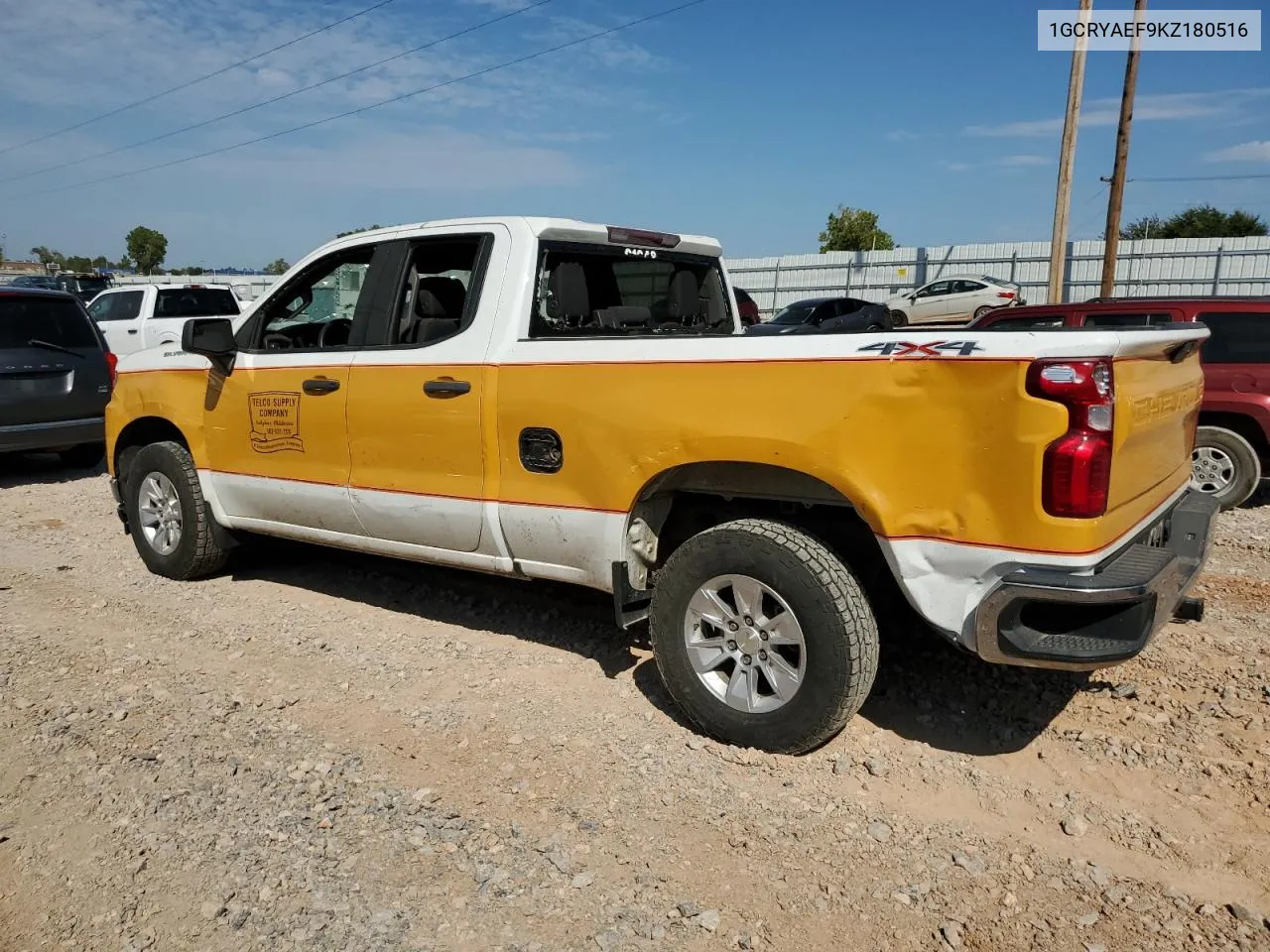 2019 Chevrolet Silverado K1500 VIN: 1GCRYAEF9KZ180516 Lot: 71236984