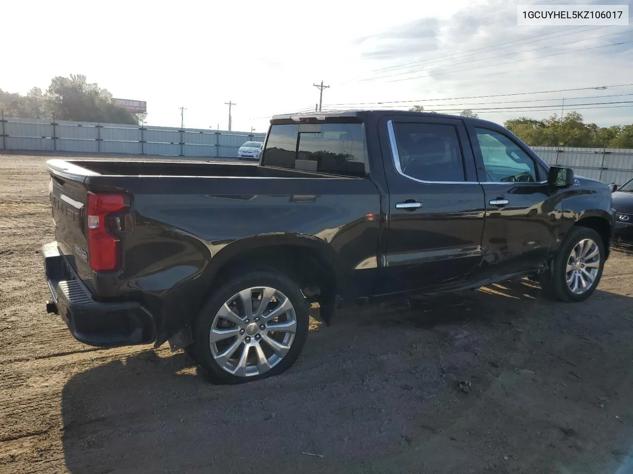 2019 Chevrolet Silverado K1500 High Country VIN: 1GCUYHEL5KZ106017 Lot: 71382504