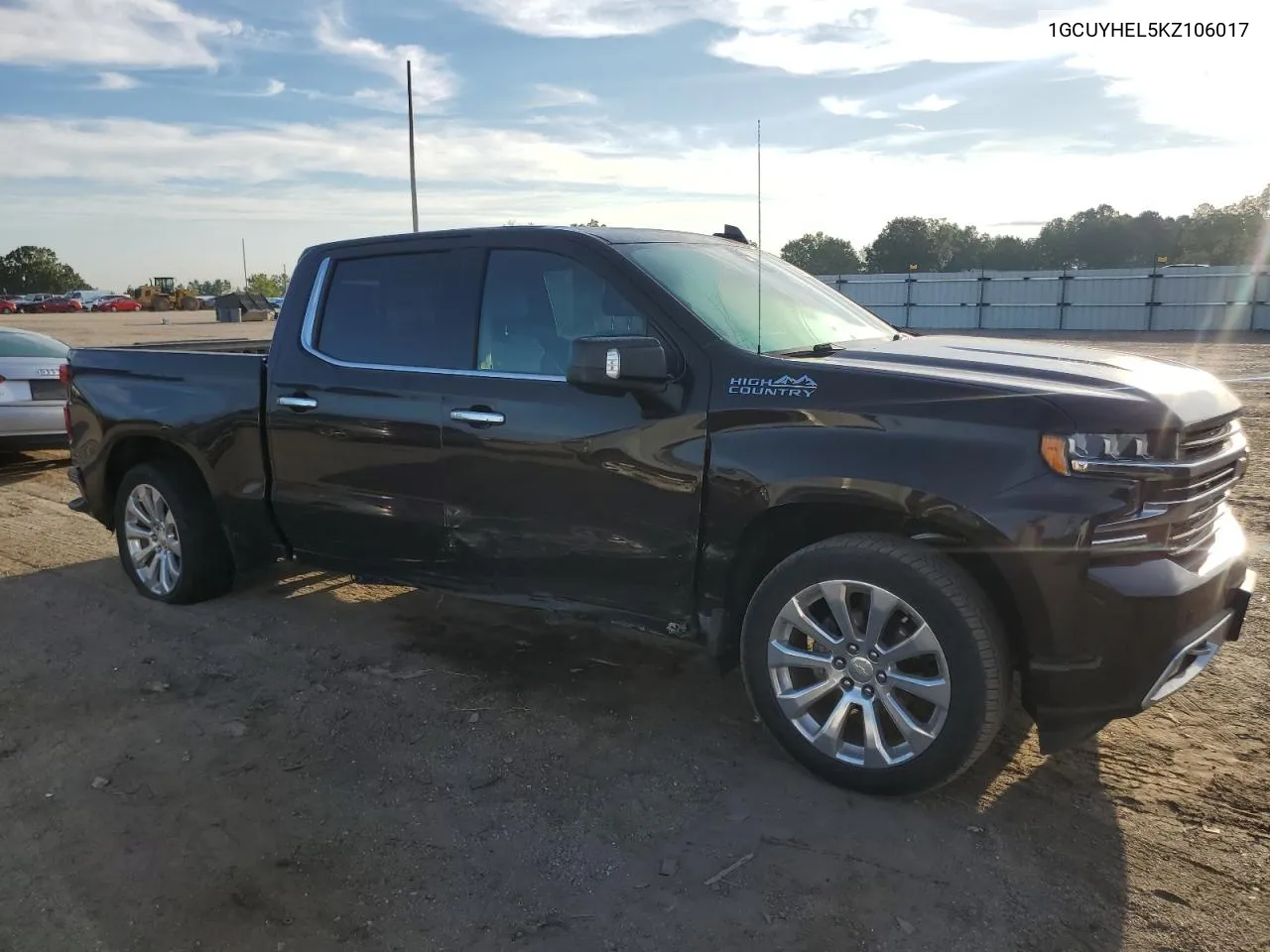 2019 Chevrolet Silverado K1500 High Country VIN: 1GCUYHEL5KZ106017 Lot: 71382504