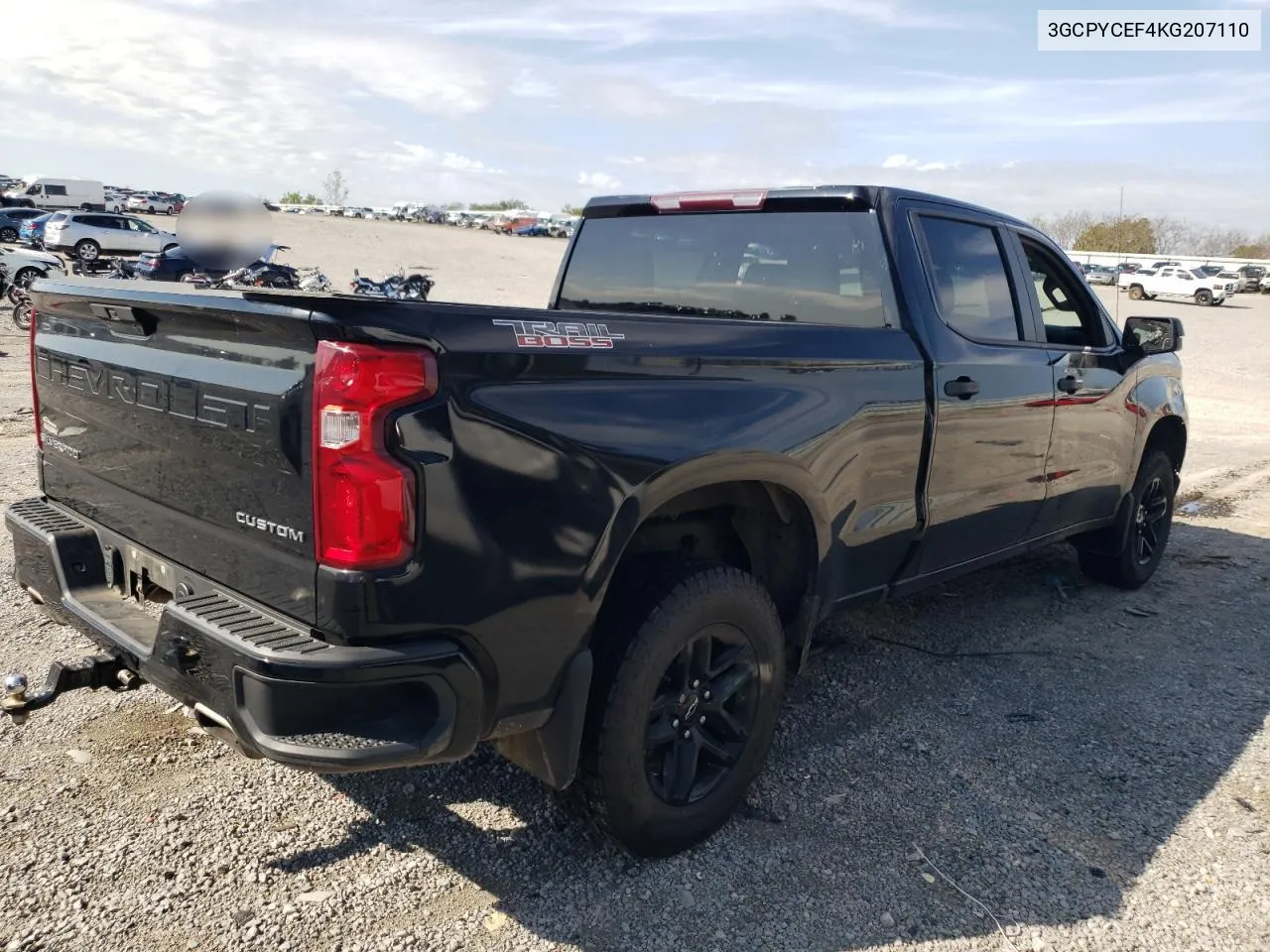 2019 Chevrolet Silverado K1500 Trail Boss Custom VIN: 3GCPYCEF4KG207110 Lot: 71401624