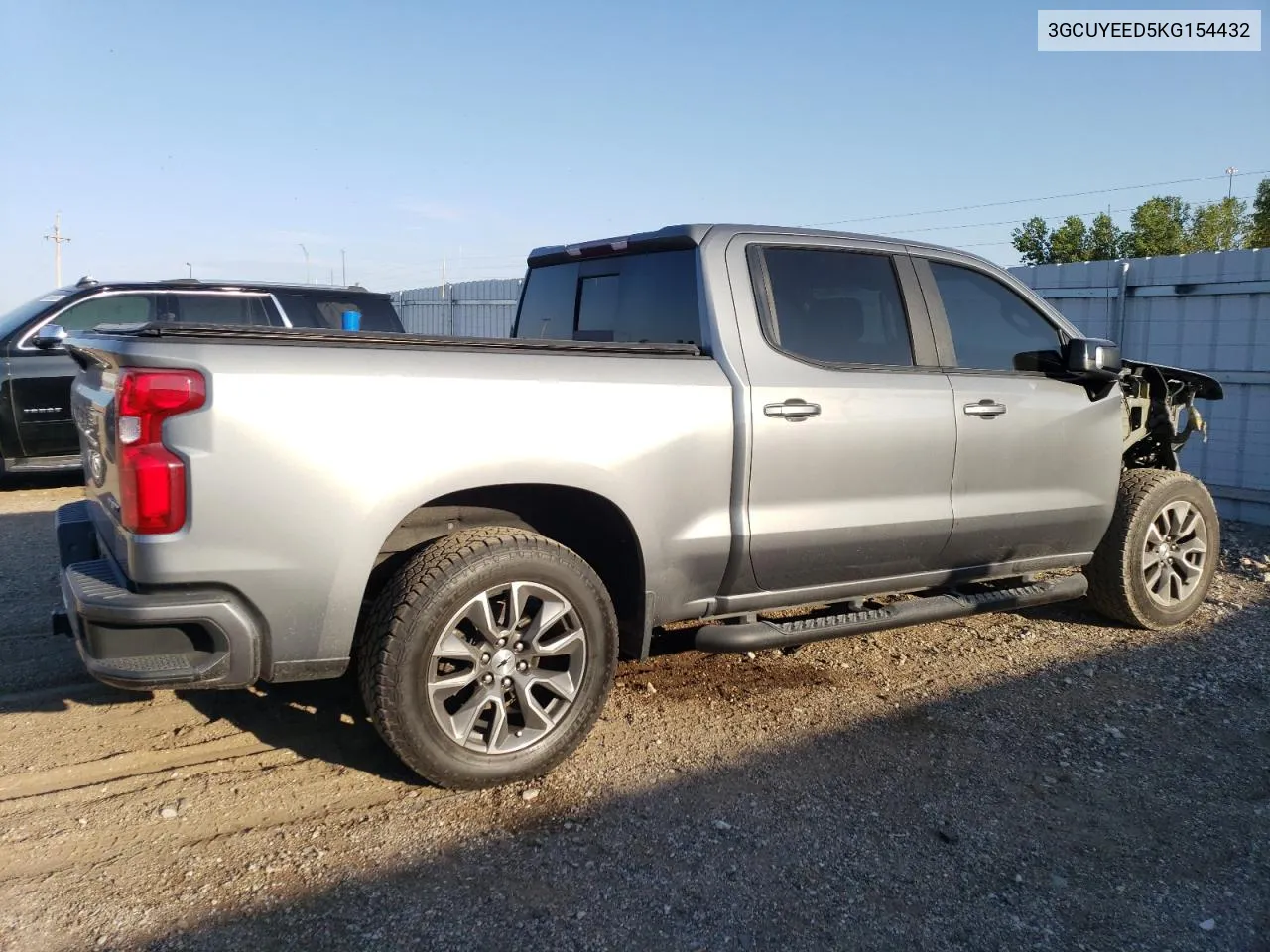 2019 Chevrolet Silverado K1500 Rst VIN: 3GCUYEED5KG154432 Lot: 71471584