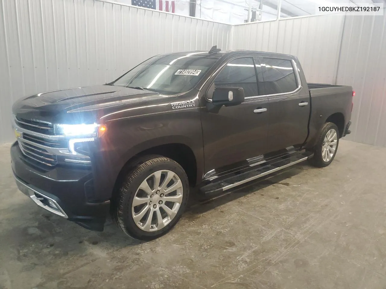 2019 Chevrolet Silverado K1500 High Country VIN: 1GCUYHED8KZ192187 Lot: 71492894