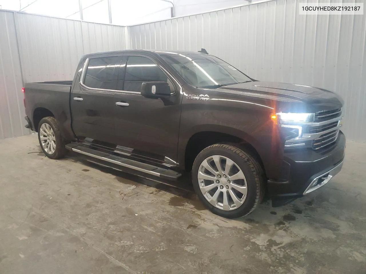 2019 Chevrolet Silverado K1500 High Country VIN: 1GCUYHED8KZ192187 Lot: 71492894