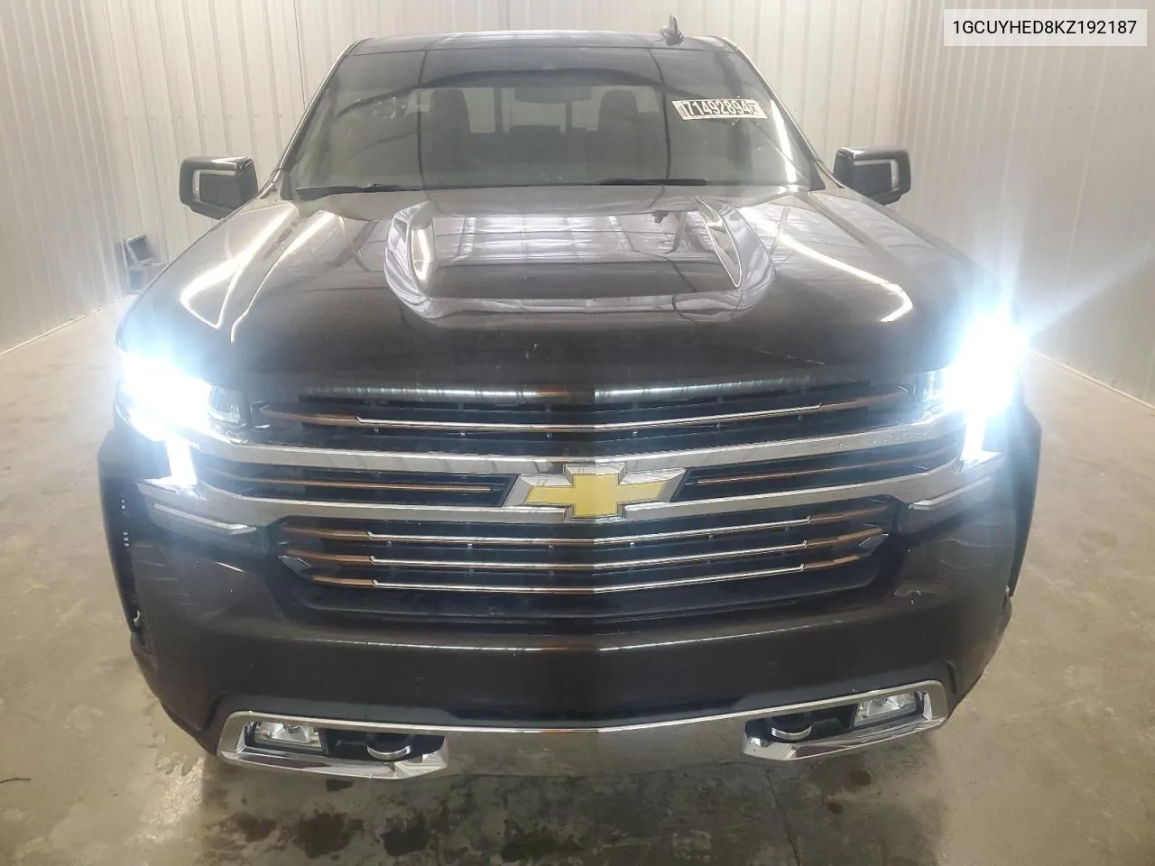 2019 Chevrolet Silverado K1500 High Country VIN: 1GCUYHED8KZ192187 Lot: 71492894