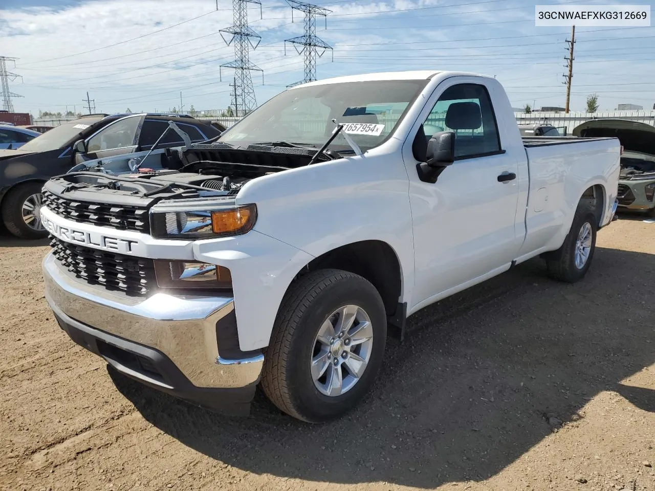 2019 Chevrolet Silverado C1500 VIN: 3GCNWAEFXKG312669 Lot: 71657954