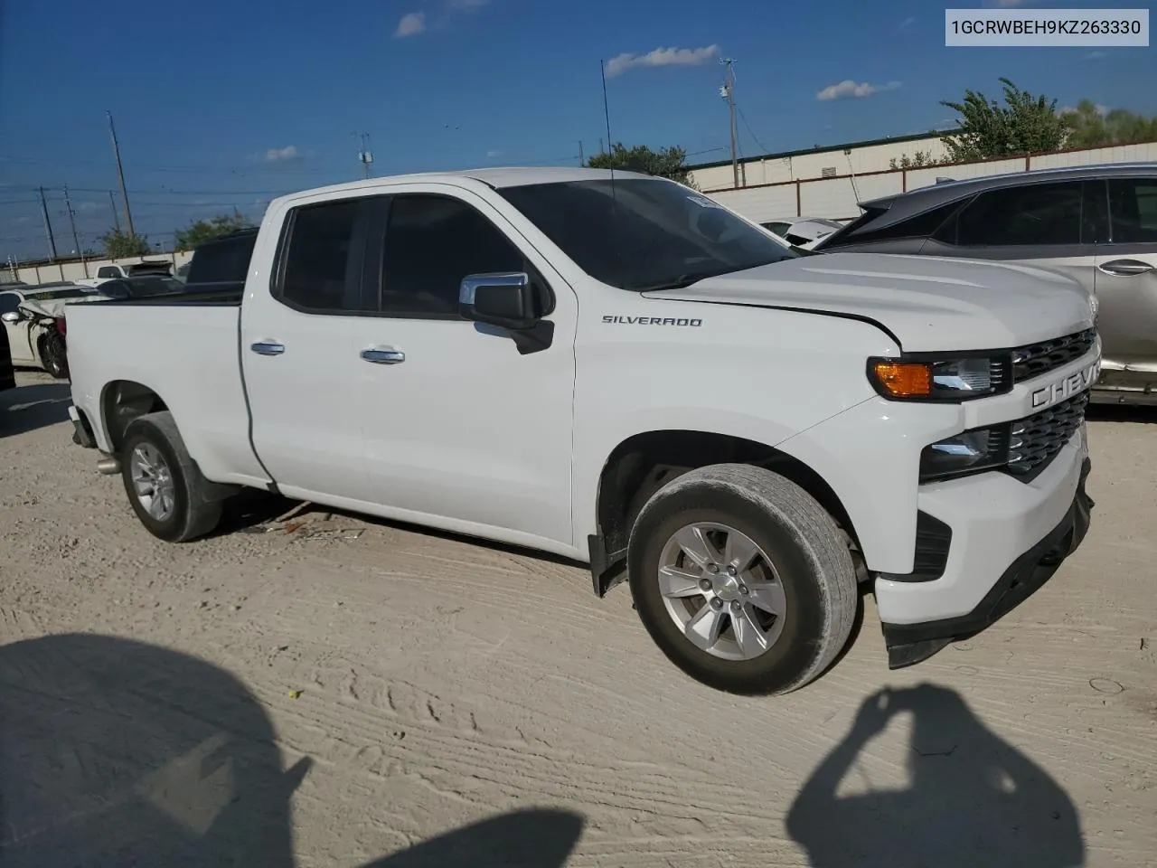 2019 Chevrolet Silverado C1500 Custom VIN: 1GCRWBEH9KZ263330 Lot: 71844784