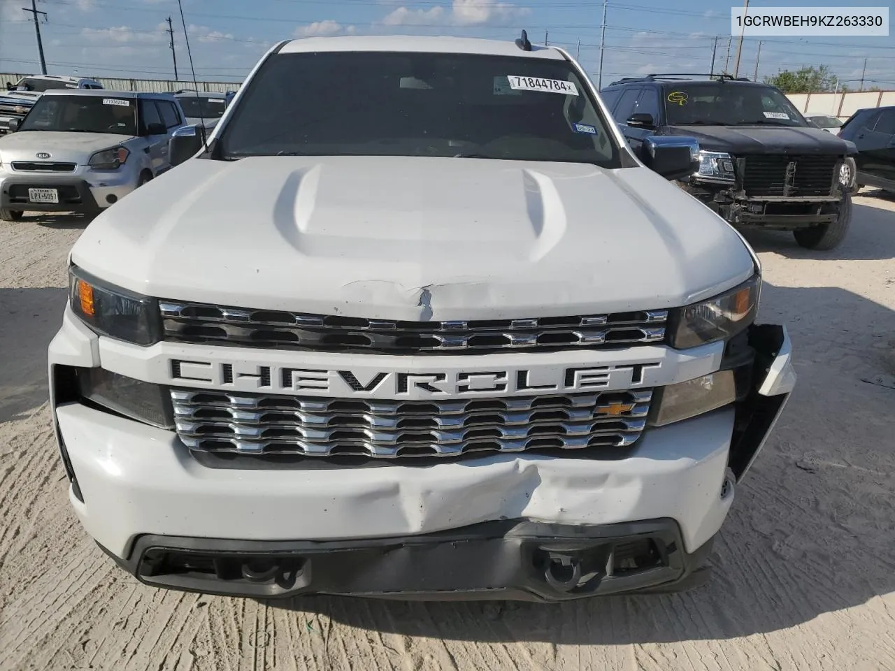 2019 Chevrolet Silverado C1500 Custom VIN: 1GCRWBEH9KZ263330 Lot: 71844784