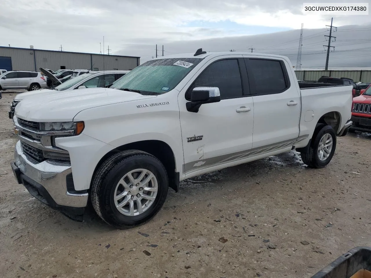 2019 Chevrolet Silverado C1500 Lt VIN: 3GCUWCEDXKG174380 Lot: 72009424