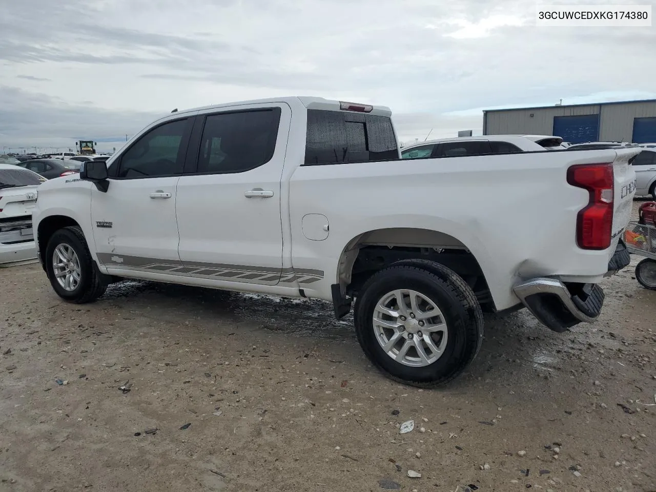 2019 Chevrolet Silverado C1500 Lt VIN: 3GCUWCEDXKG174380 Lot: 72009424