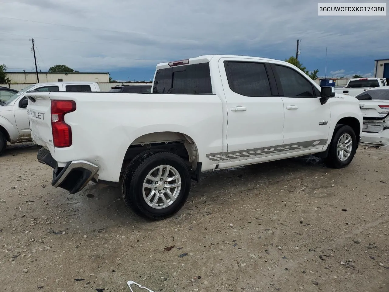 2019 Chevrolet Silverado C1500 Lt VIN: 3GCUWCEDXKG174380 Lot: 72009424