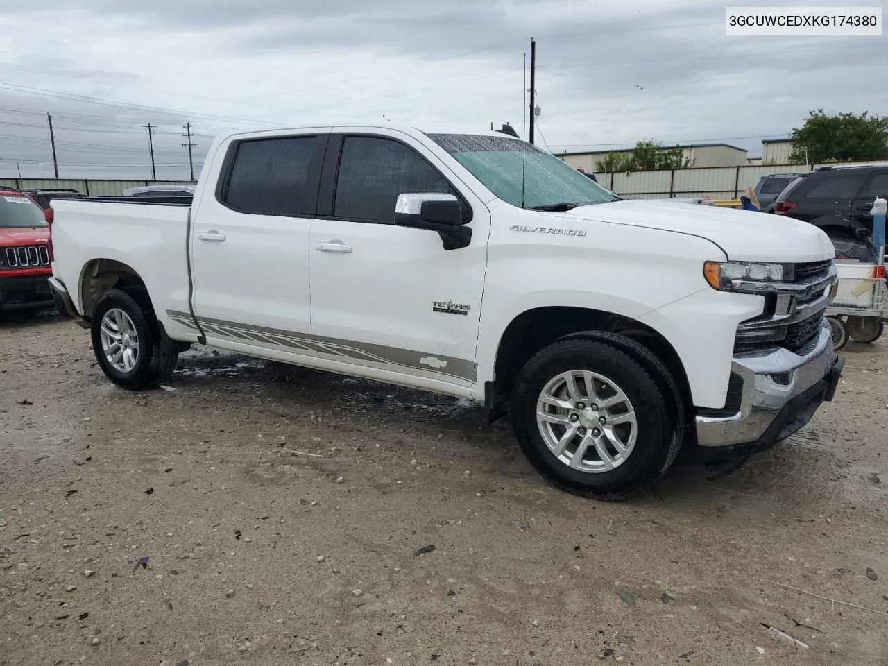 2019 Chevrolet Silverado C1500 Lt VIN: 3GCUWCEDXKG174380 Lot: 72009424