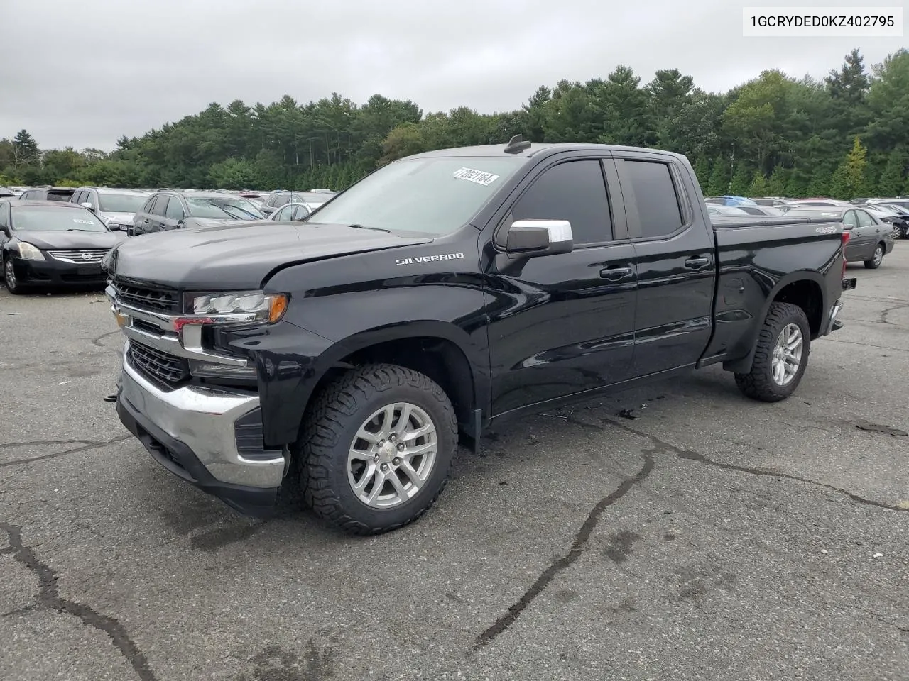 2019 Chevrolet Silverado K1500 Lt VIN: 1GCRYDED0KZ402795 Lot: 72021164