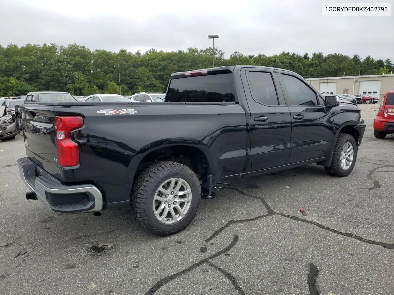 2019 Chevrolet Silverado K1500 Lt VIN: 1GCRYDED0KZ402795 Lot: 72021164