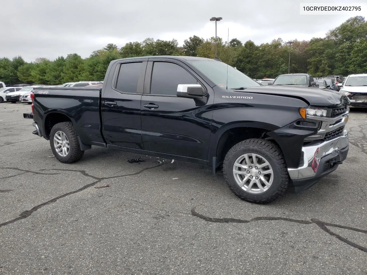 2019 Chevrolet Silverado K1500 Lt VIN: 1GCRYDED0KZ402795 Lot: 72021164