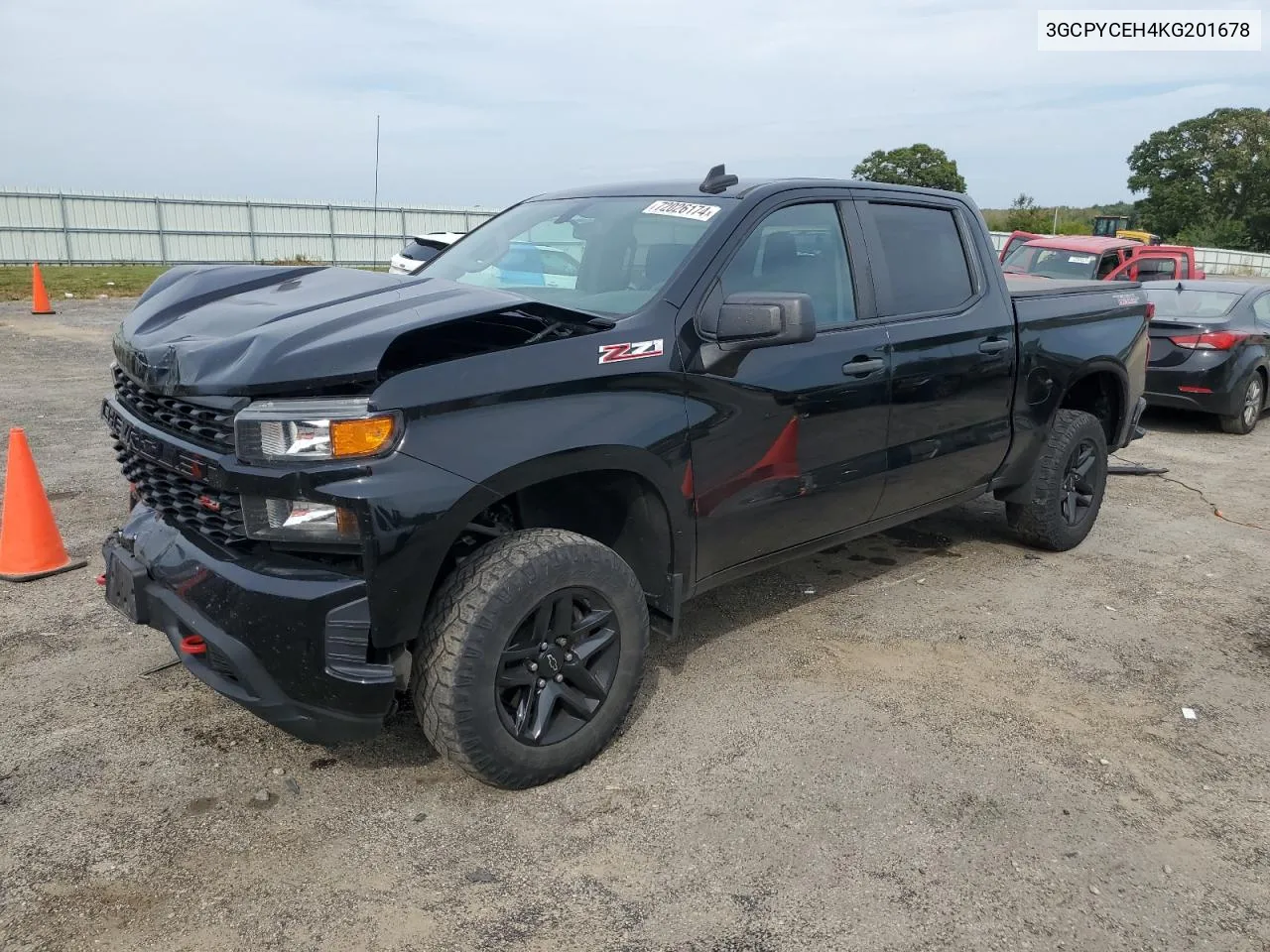 2019 Chevrolet Silverado K1500 Trail Boss Custom VIN: 3GCPYCEH4KG201678 Lot: 72026174