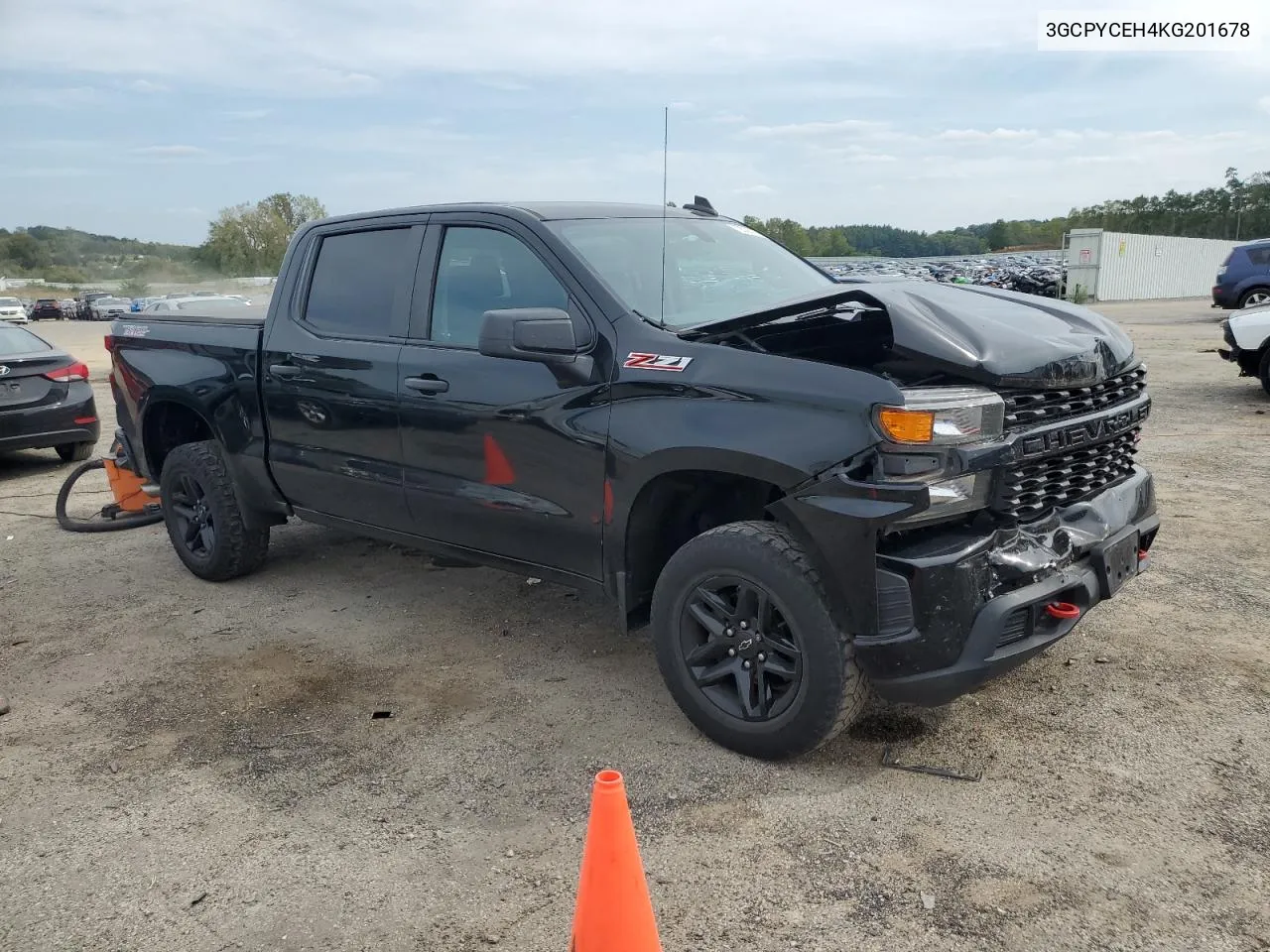 2019 Chevrolet Silverado K1500 Trail Boss Custom VIN: 3GCPYCEH4KG201678 Lot: 72026174