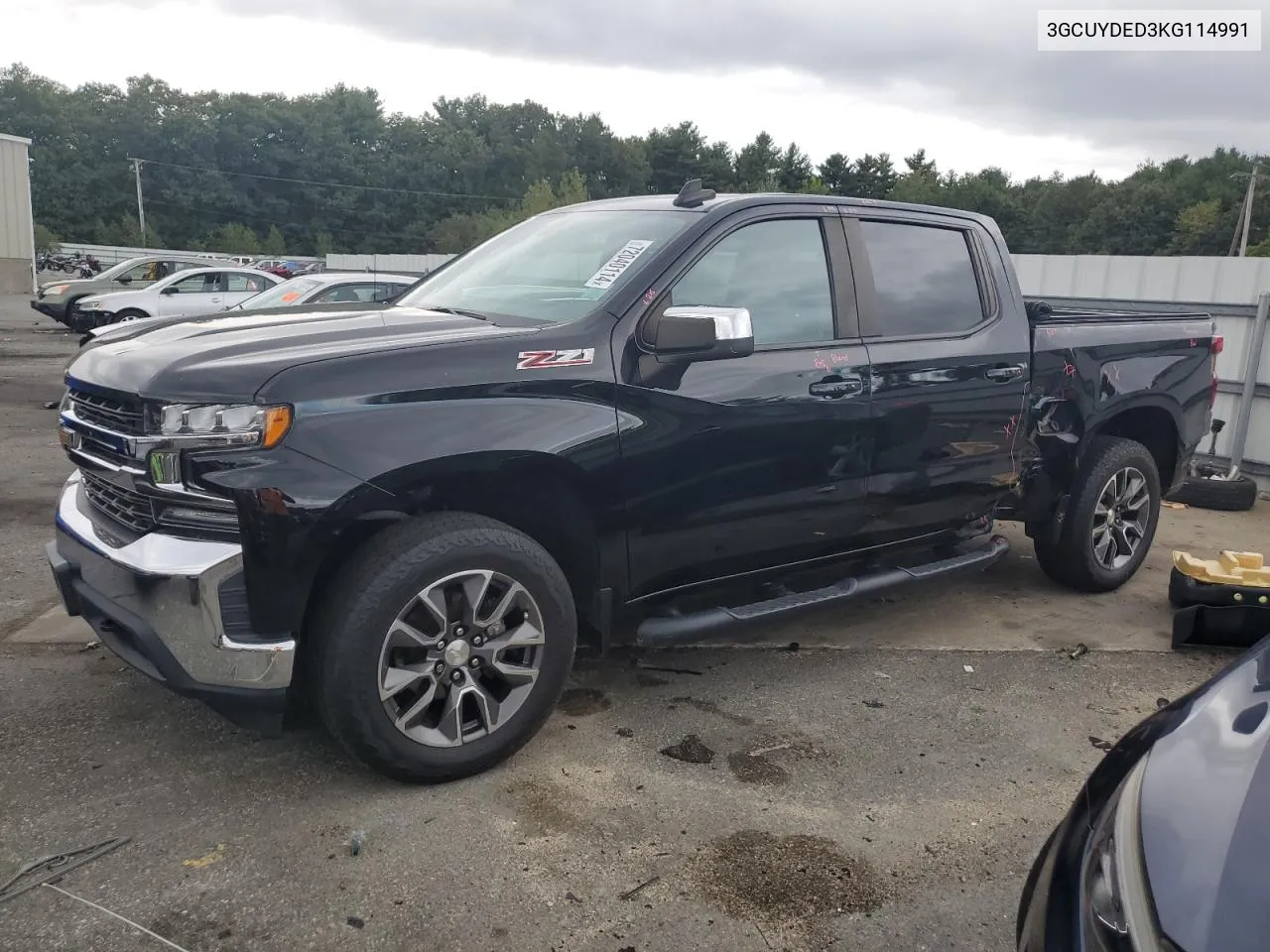 2019 Chevrolet Silverado K1500 Lt VIN: 3GCUYDED3KG114991 Lot: 72040114