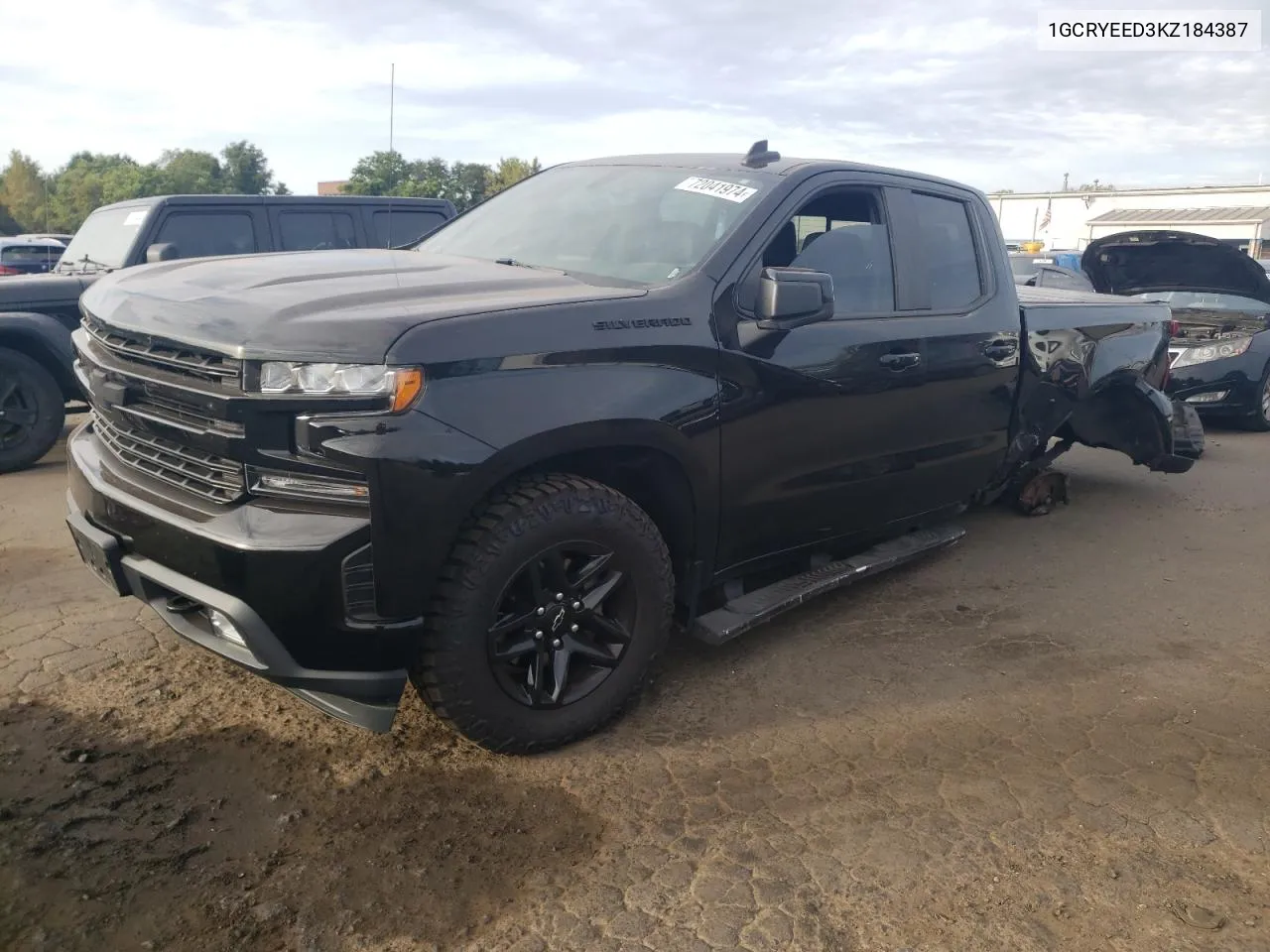 2019 Chevrolet Silverado K1500 Rst VIN: 1GCRYEED3KZ184387 Lot: 72041974