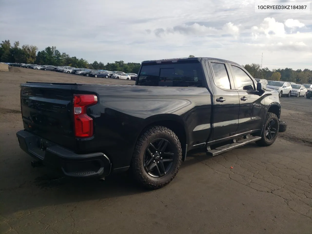 2019 Chevrolet Silverado K1500 Rst VIN: 1GCRYEED3KZ184387 Lot: 72041974