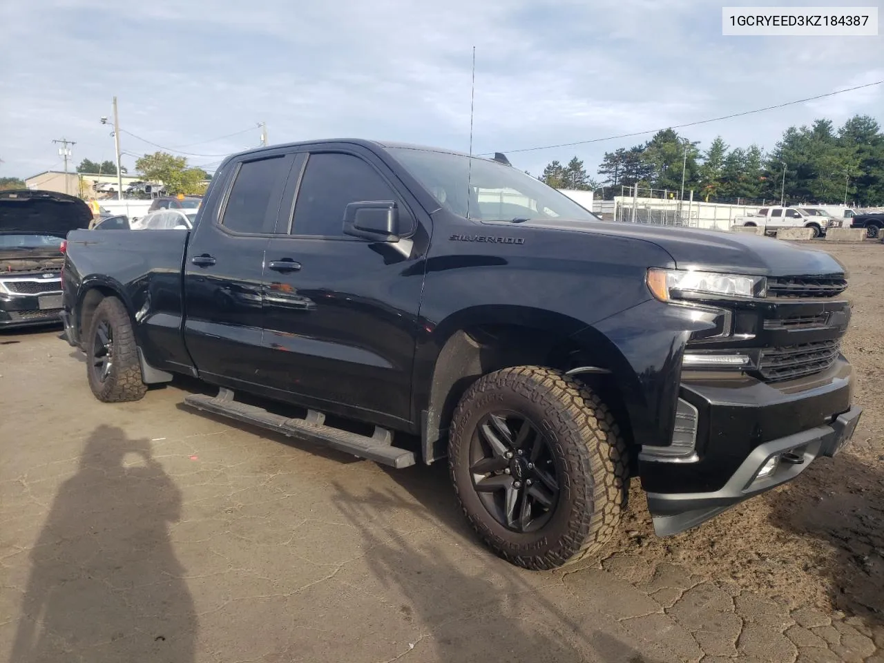 2019 Chevrolet Silverado K1500 Rst VIN: 1GCRYEED3KZ184387 Lot: 72041974